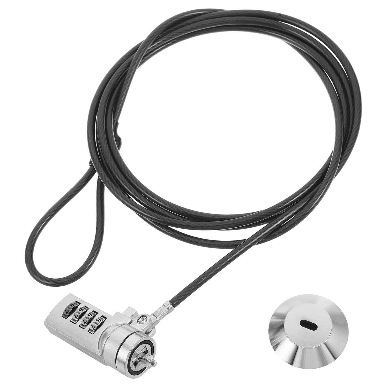 Cable Lock Laptop - 1 Takım Kombine Laptop Kilidi Kablosu,
