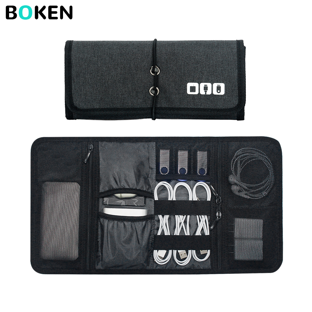 Office Tech Accessories - Teknoloji Organizatör Çantası Kablo Saklama Kutusu