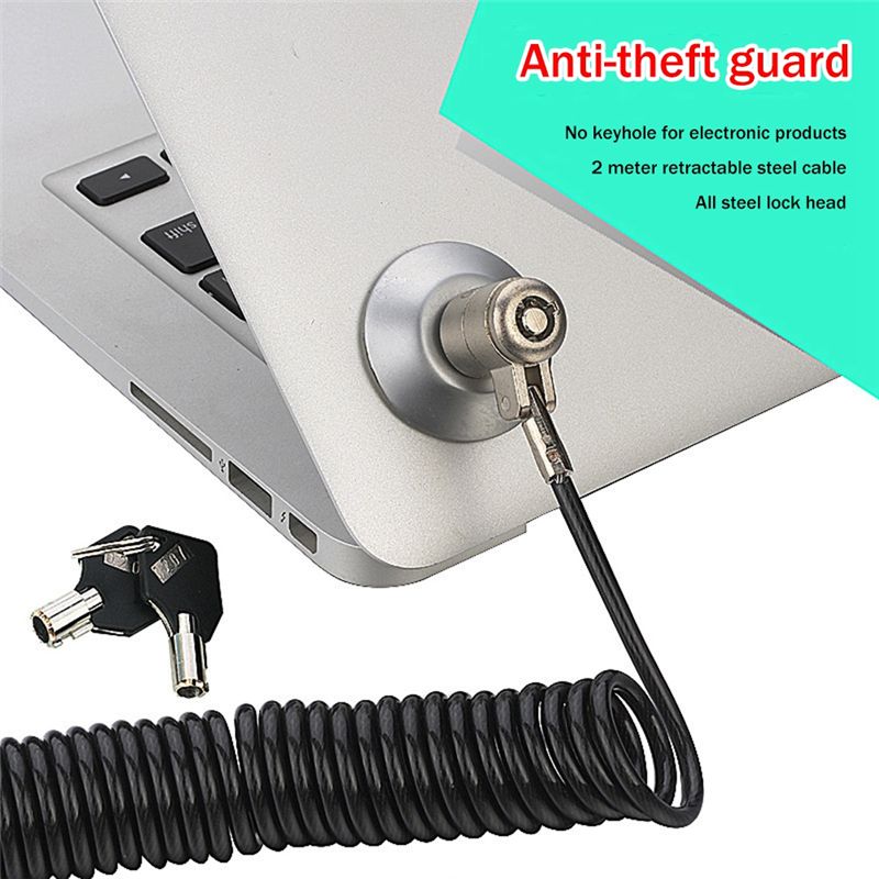 Cable Lock Laptop - Üstün Dizüstü Bilgisayar Kilidi, Evrensel Geri