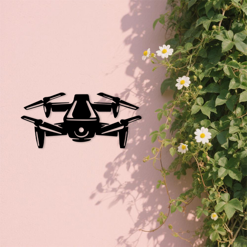 2D Düz Drone Silüeti Metal Duv - Office Tech Gifts incelemesi ve fiyatı